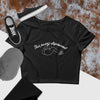 This Pussy Depressed” Crop Top Black